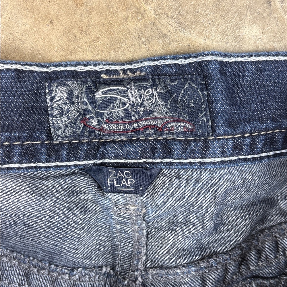 Silver Jeans Zac Flap Straight Leg Jeans W32/L34 - Picture 3 of 6